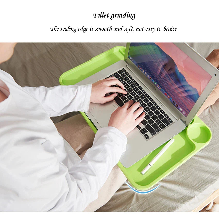 Folding Computer Desk With Cup Holder Portable Bed