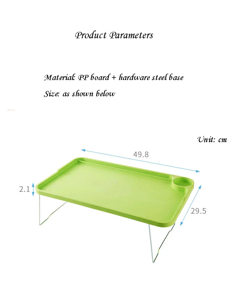 Folding Computer Desk With Cup Holder Portable Bed