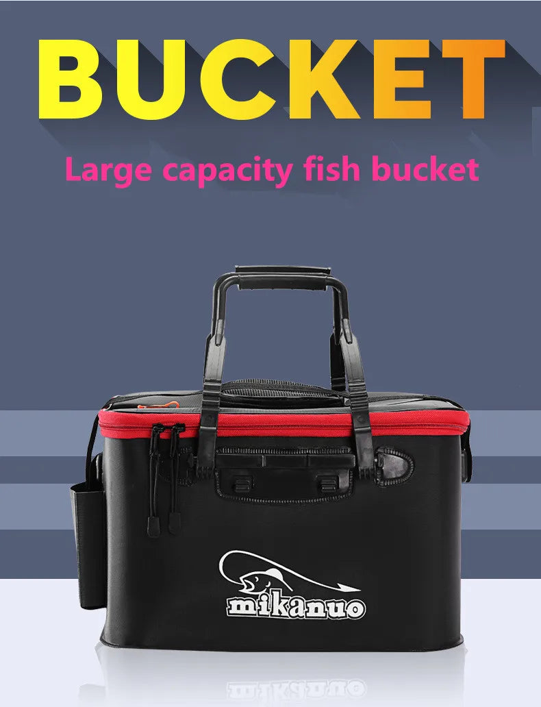 Folding live Fishing Bucket EVA Thickening Fish Bucket
