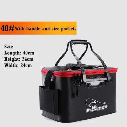Folding live Fishing Bucket EVA Thickening Fish Bucket