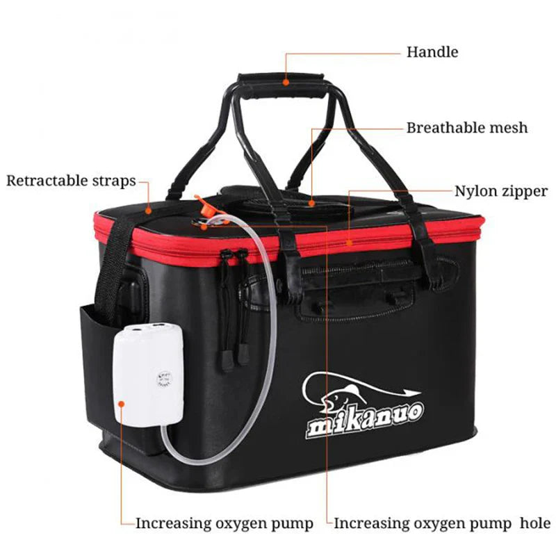 Folding live Fishing Bucket EVA Thickening Fish Bucket