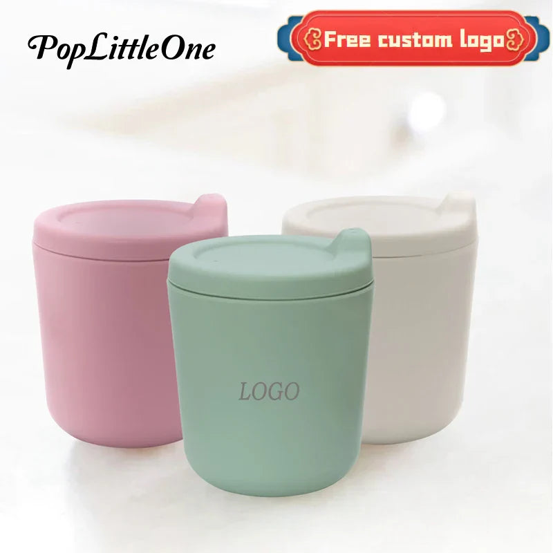 Food Grade Silicone Material Baby Drinking Cups Children's