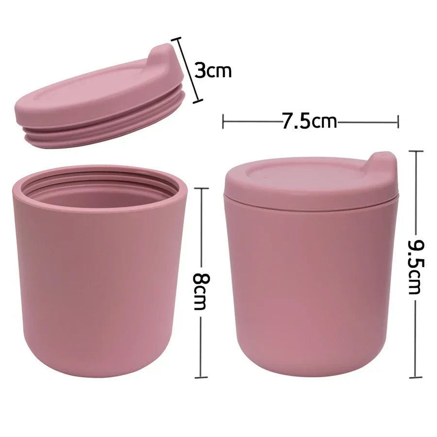 Food Grade Silicone Material Baby Drinking Cups Children's