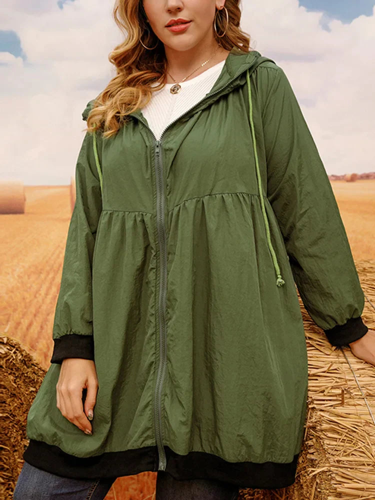 GIBSIE Plus Size Womens Casual Long Jackets 2023