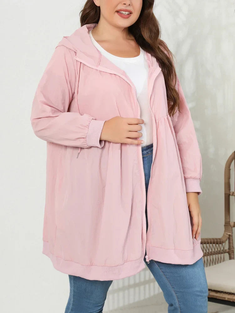 GIBSIE Plus Size Womens Casual Long Jackets 2023