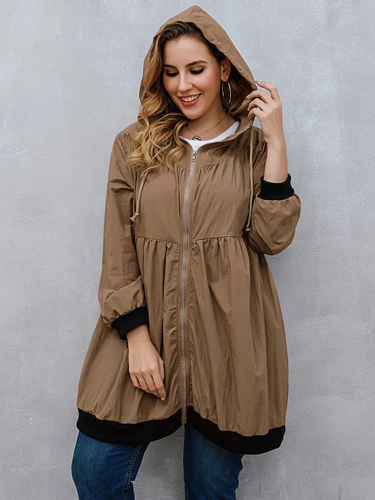 GIBSIE Plus Size Womens Casual Long Jackets 2023