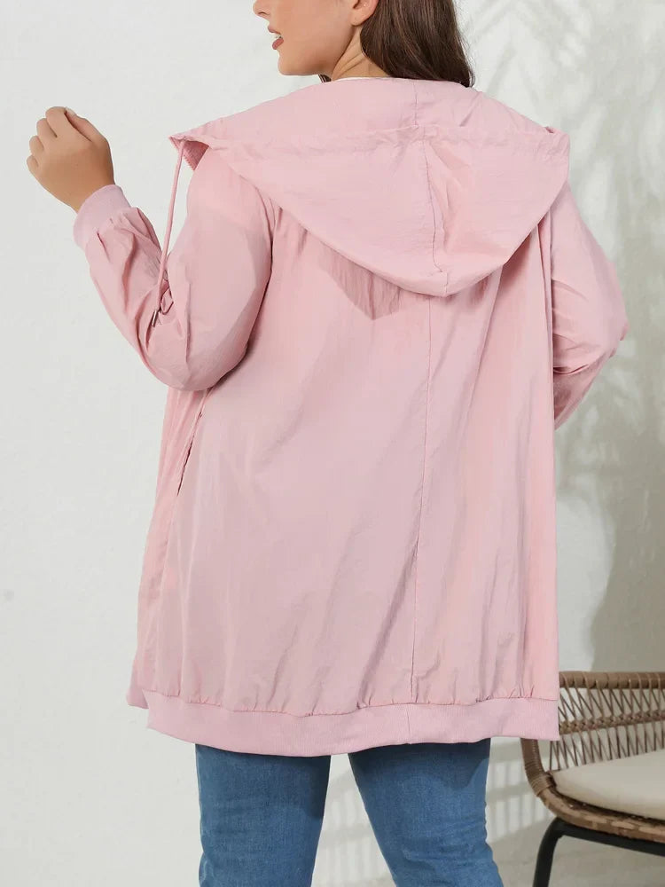 GIBSIE Plus Size Womens Casual Long Jackets 2023