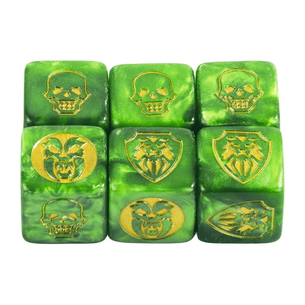 Game Dice 6pcs D6 Dice Opaque Color for