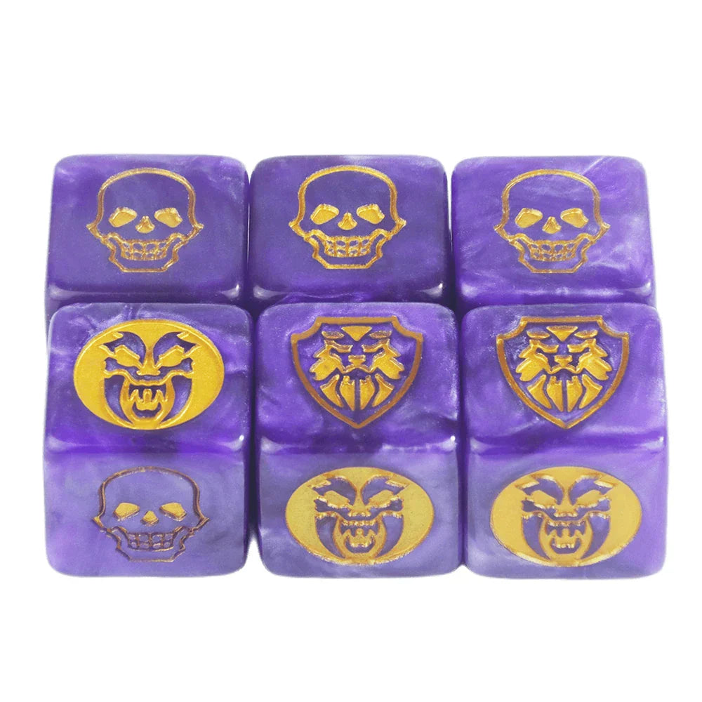 Game Dice 6pcs D6 Dice Opaque Color for