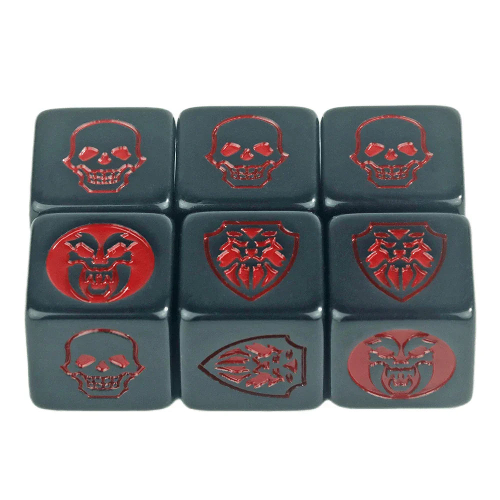 Game Dice 6pcs D6 Dice Opaque Color for