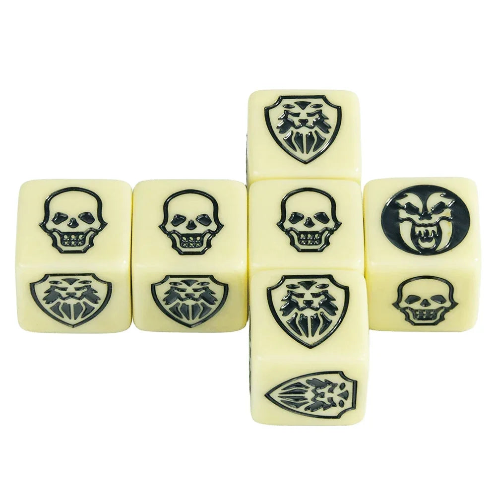 Game Dice 6pcs D6 Dice Opaque Color for