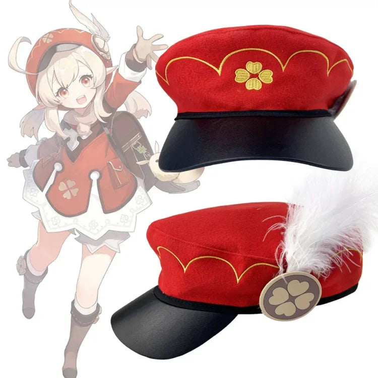 Game Genshin Impact Klee Cosplay Beret Lolita Girls