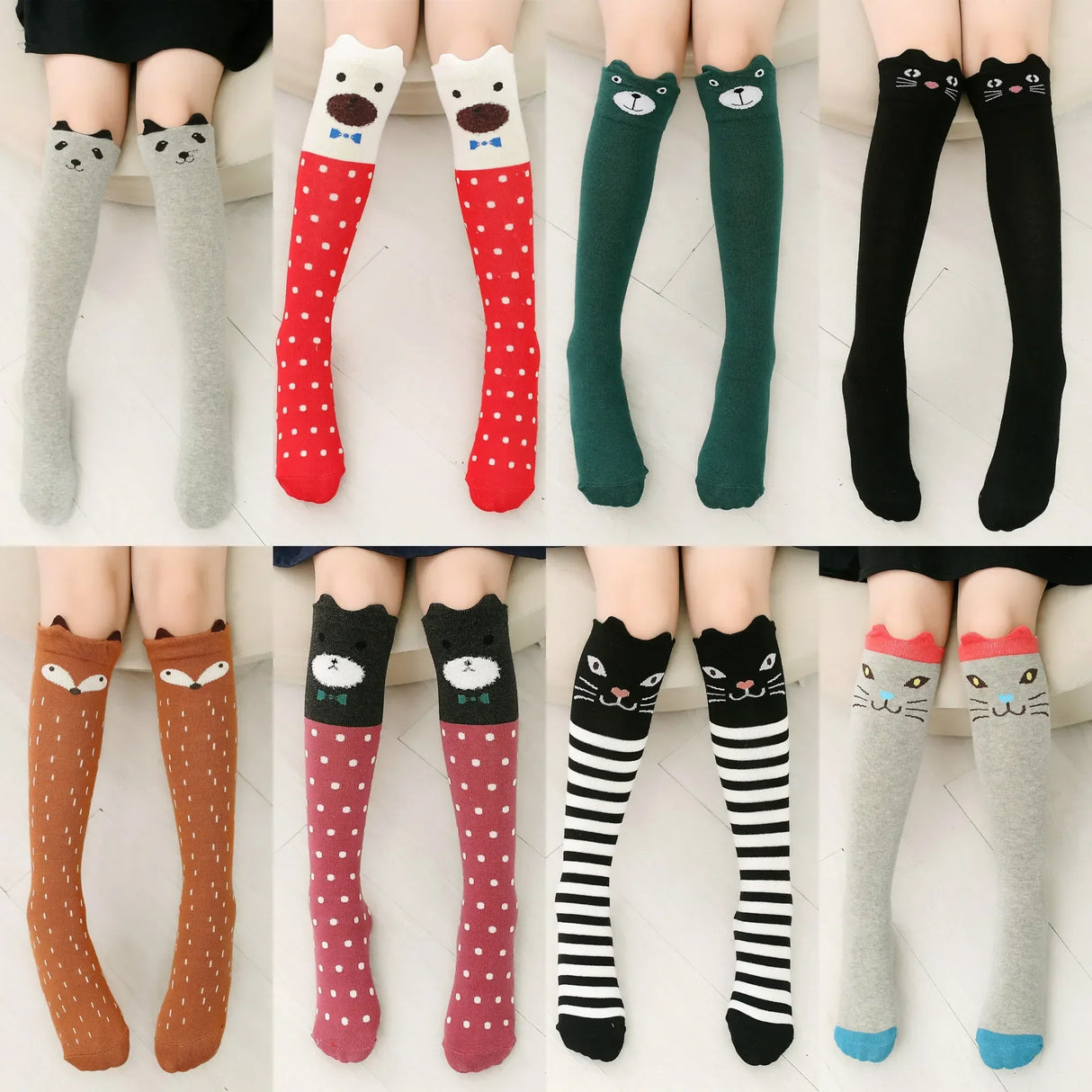 Girl Socks Knee Socks Kids Dance Legwarmers Cute