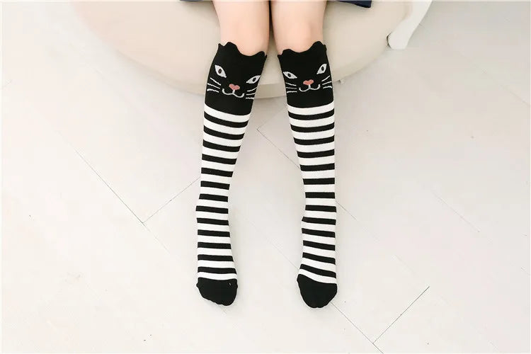 Girl Socks Knee Socks Kids Dance Legwarmers Cute