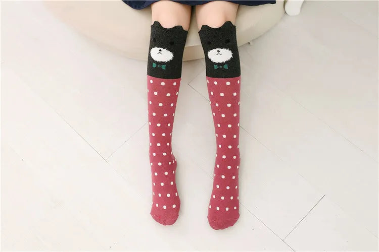 Girl Socks Knee Socks Kids Dance Legwarmers Cute