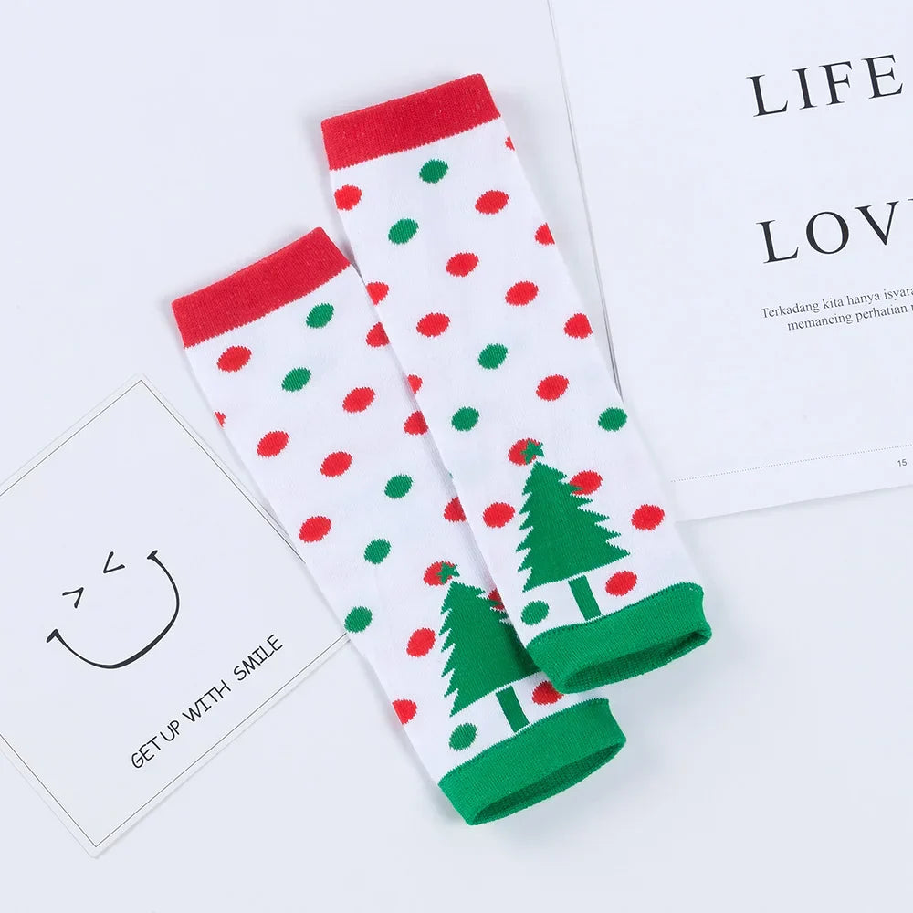 Girls Leg Warmers Stripe Toddler Leggings Cotton Knee