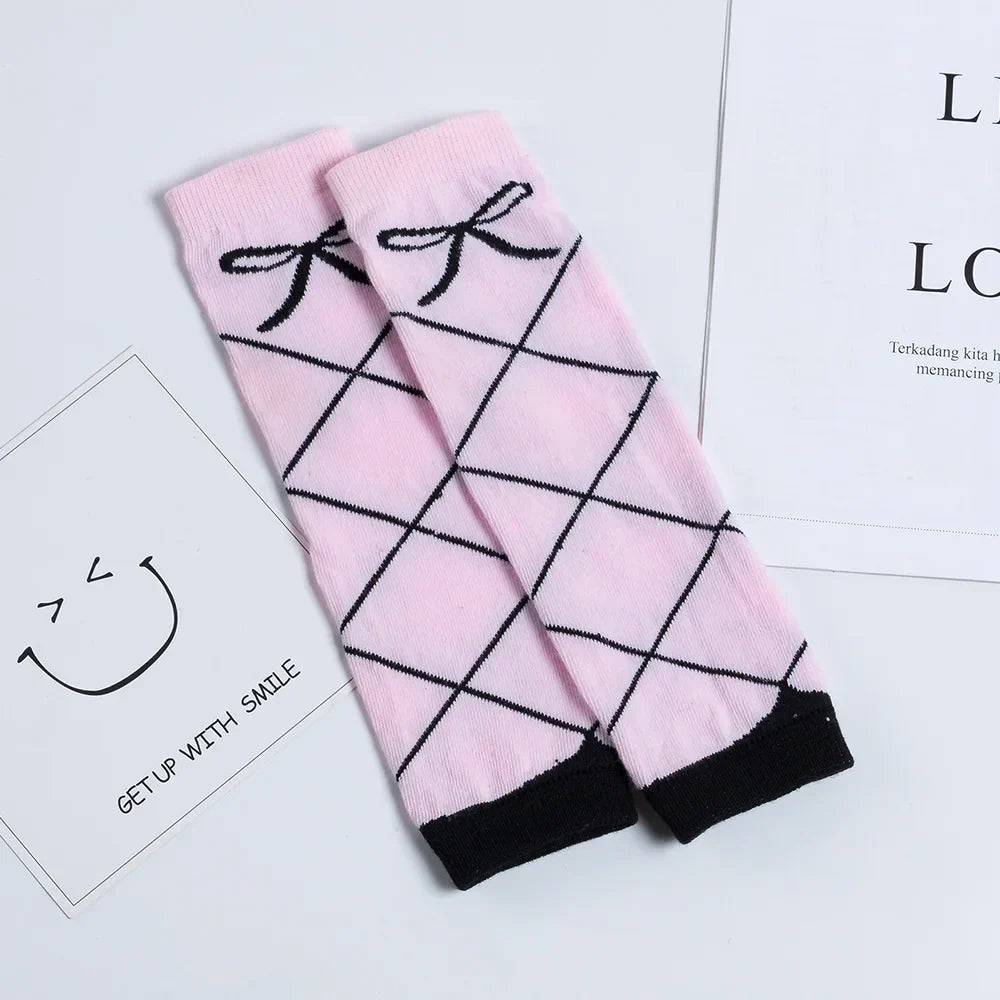 Girls Leg Warmers Stripe Toddler Leggings Cotton Knee