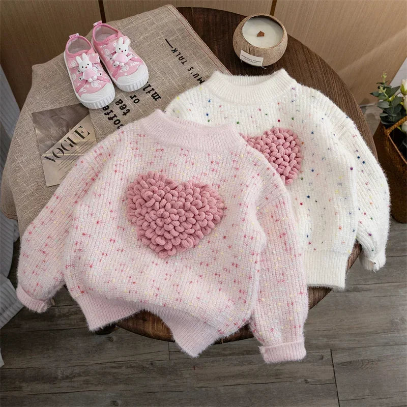Girls Sweater Autumn Winter Pullover for Kids 2023