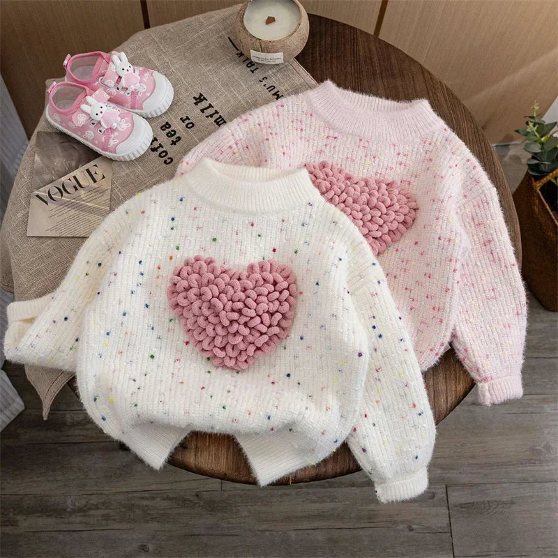 Girls Sweater Autumn Winter Pullover for Kids 2023