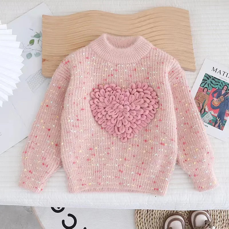 Girls Sweater Autumn Winter Pullover for Kids 2023
