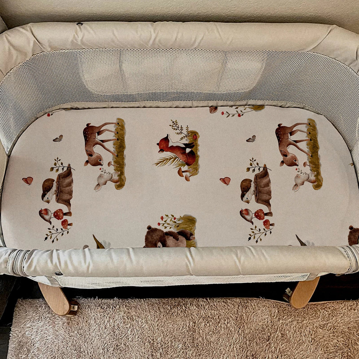 Gllquen Baby Bassinet Sheets Pack Breathable Cozy Fitted