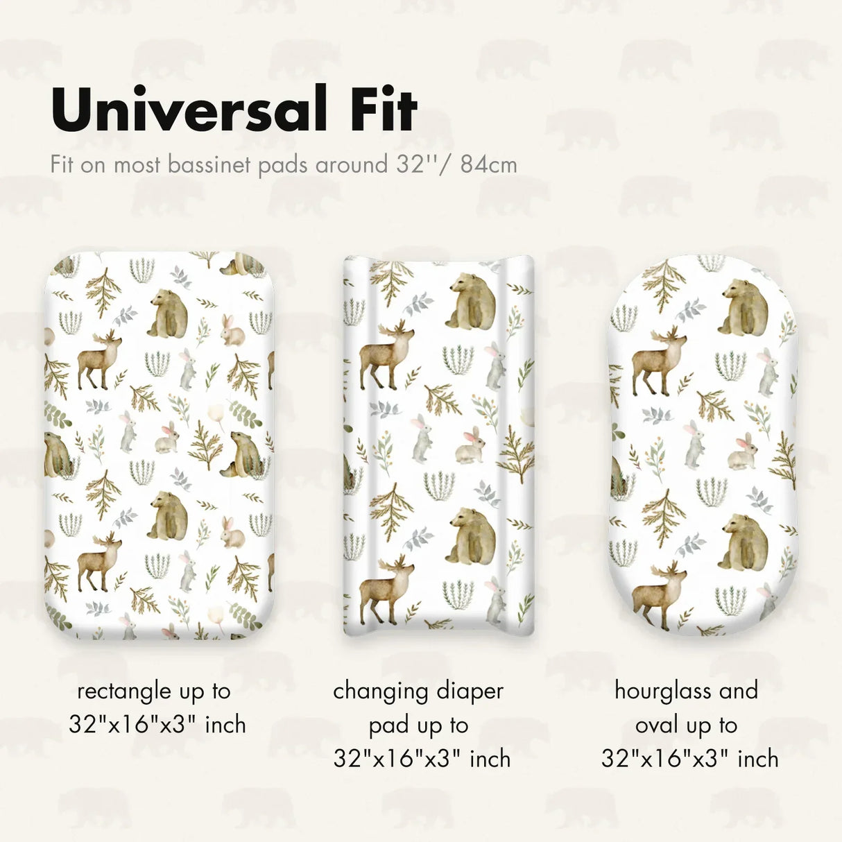 Gllquen Baby Bassinet Sheets Pack Breathable Cozy Fitted