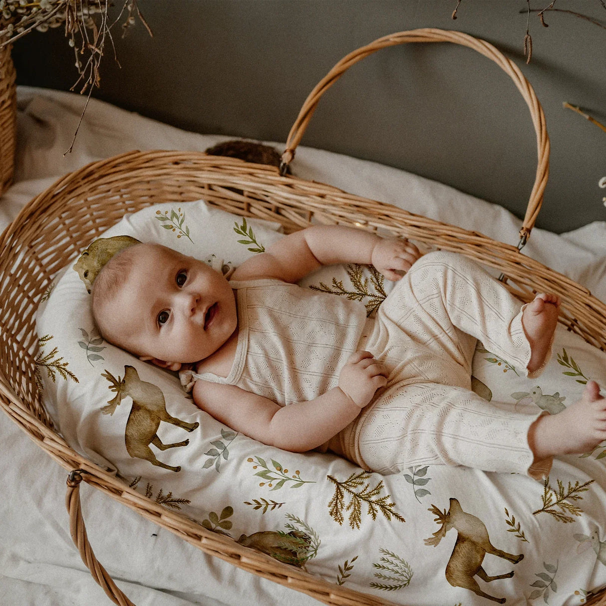 Gllquen Baby Bassinet Sheets Pack Breathable Cozy Fitted