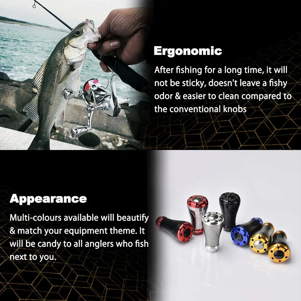 Gomexus Spinning Aluminum Alloy Reel Handle Knob 20mm
