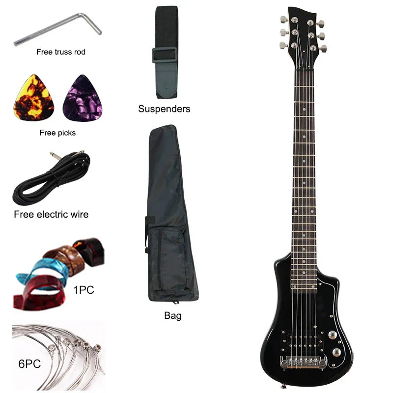 Good Quality Mini Electric Guitar Travel Guitar 34