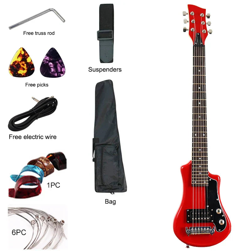 Good Quality Mini Electric Guitar Travel Guitar 34