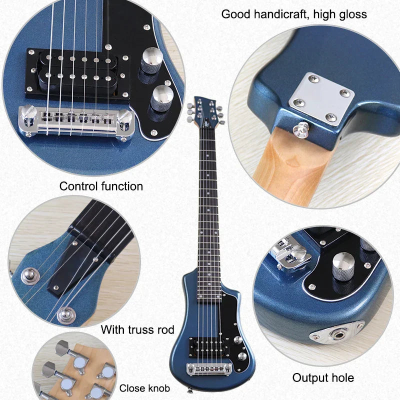 Good Quality Mini Electric Guitar Travel Guitar 34