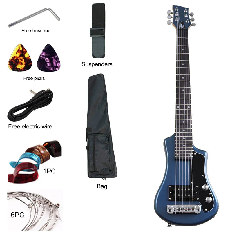 Good Quality Mini Electric Guitar Travel Guitar 34