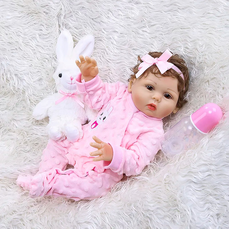 47CM Original NPK full body solicone bebe doll