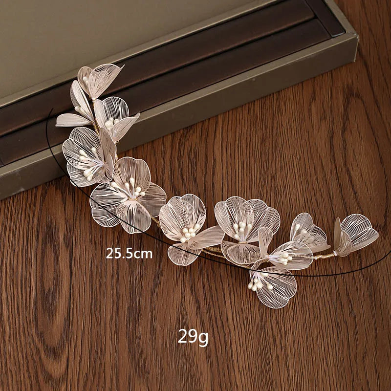 Flower Wedding Hair Accessories Hairband Bride Tiaras For