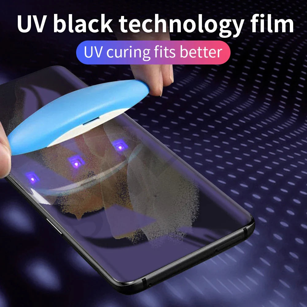 5Pcs UV glass screen protector for Samsung Galaxy