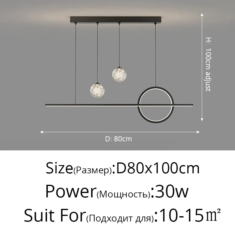 Nordic LED Pendant Lights Dining Table Kitchen Bedroom