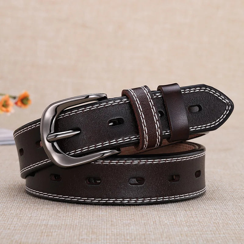 Women Genuine Leather Belt for Female Strap Casual