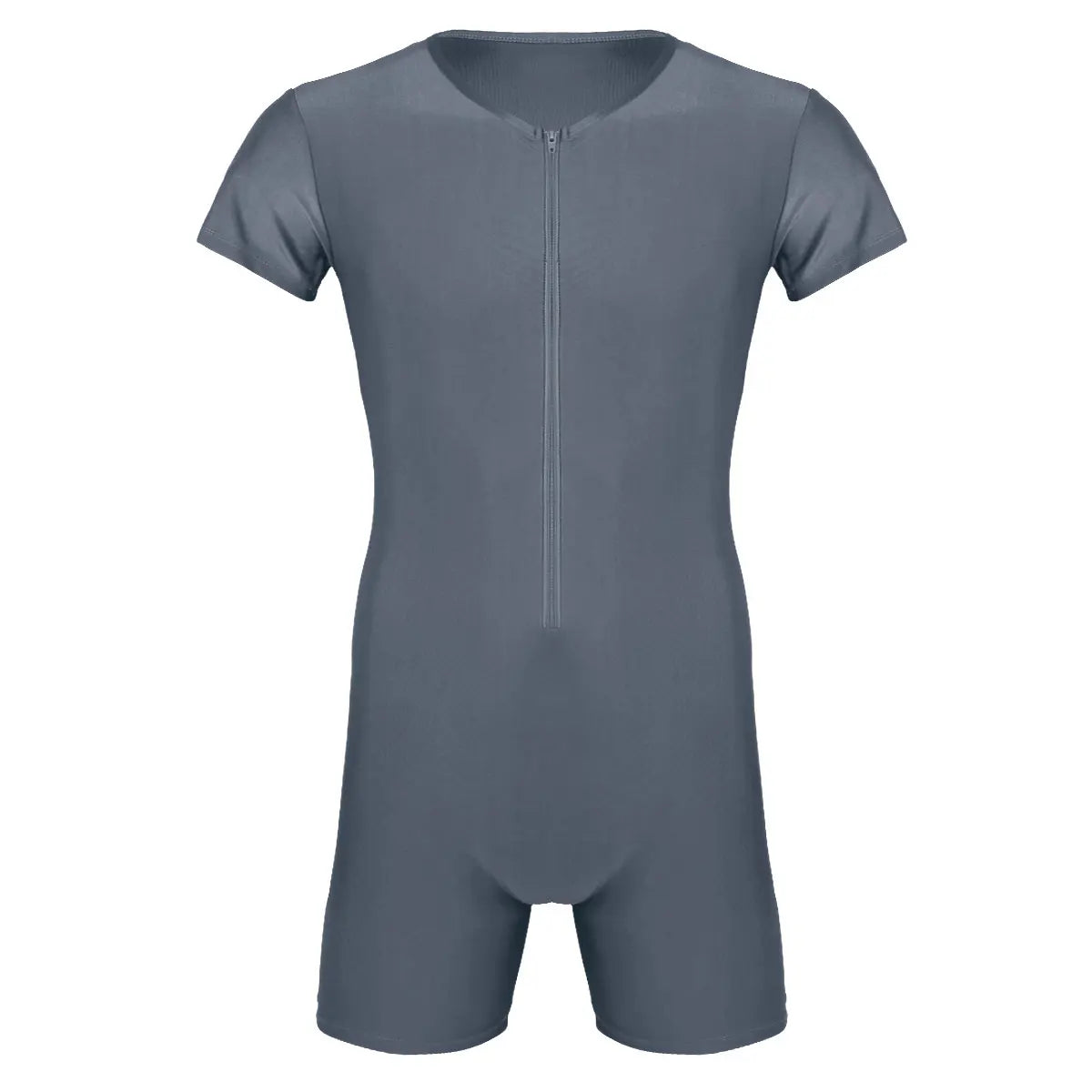 Mens Pajamas Undershirts One-piece Leotard Jumpsuit Male Short
