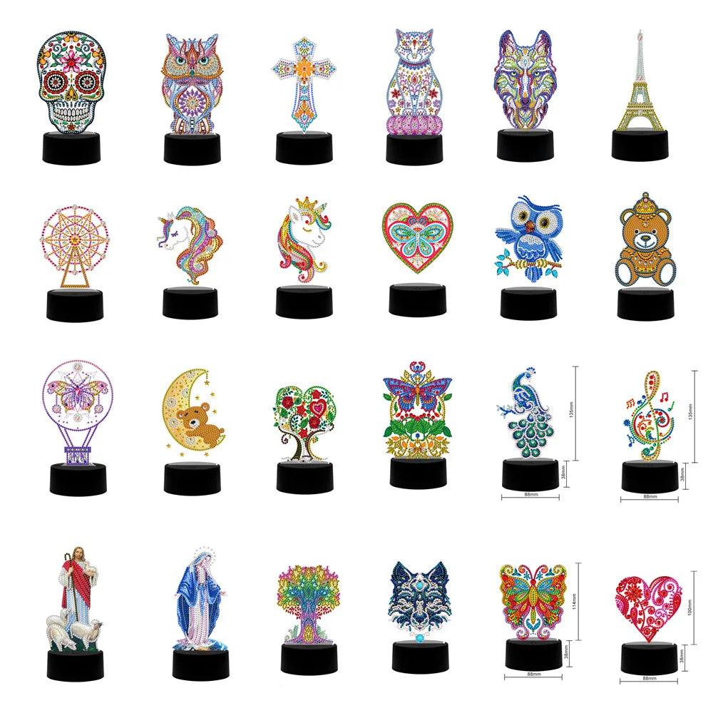 New Design DIY Diamond Painting LED Light Embroidery