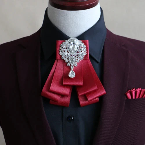 Handmade British Style New Diamond Bow Ties for