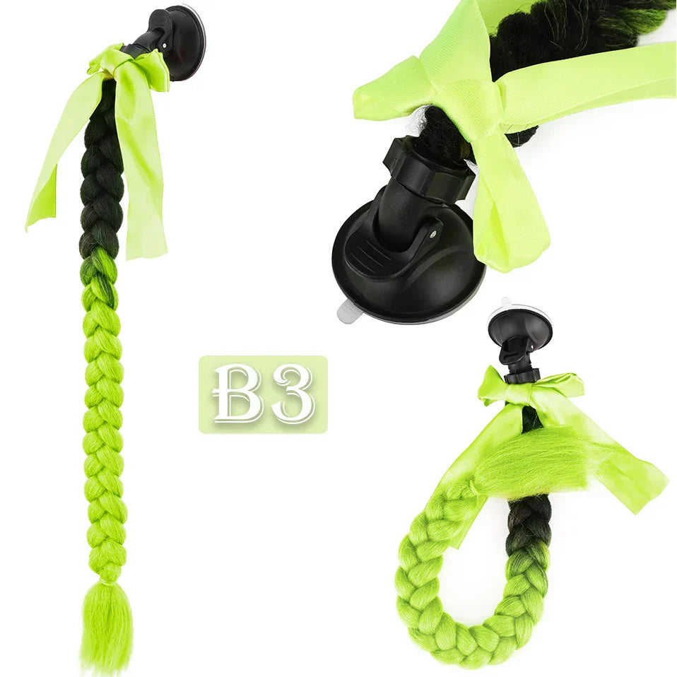 S-noilite Synthetic New Arrival Helmet Hair Ponytail Braid