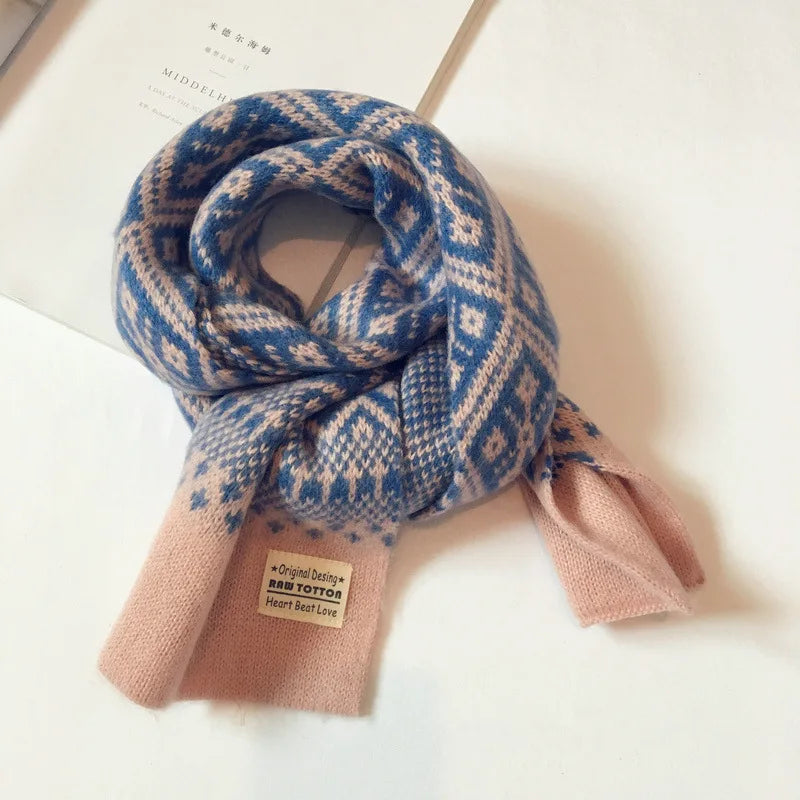 Winter Children Scarf Knitted Wool Scarf For Kids