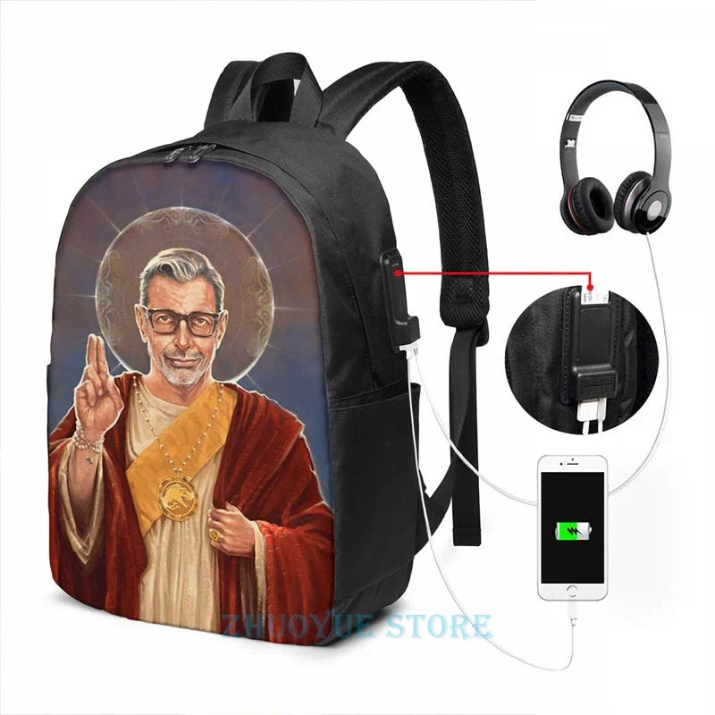 Funny Graphic print Saint Jeff of Goldblum USB
