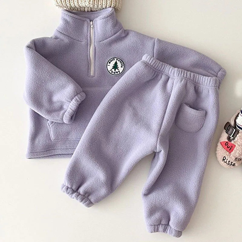 Baby Boys Clothing Sets Children Thicken Sweatshirt Kids