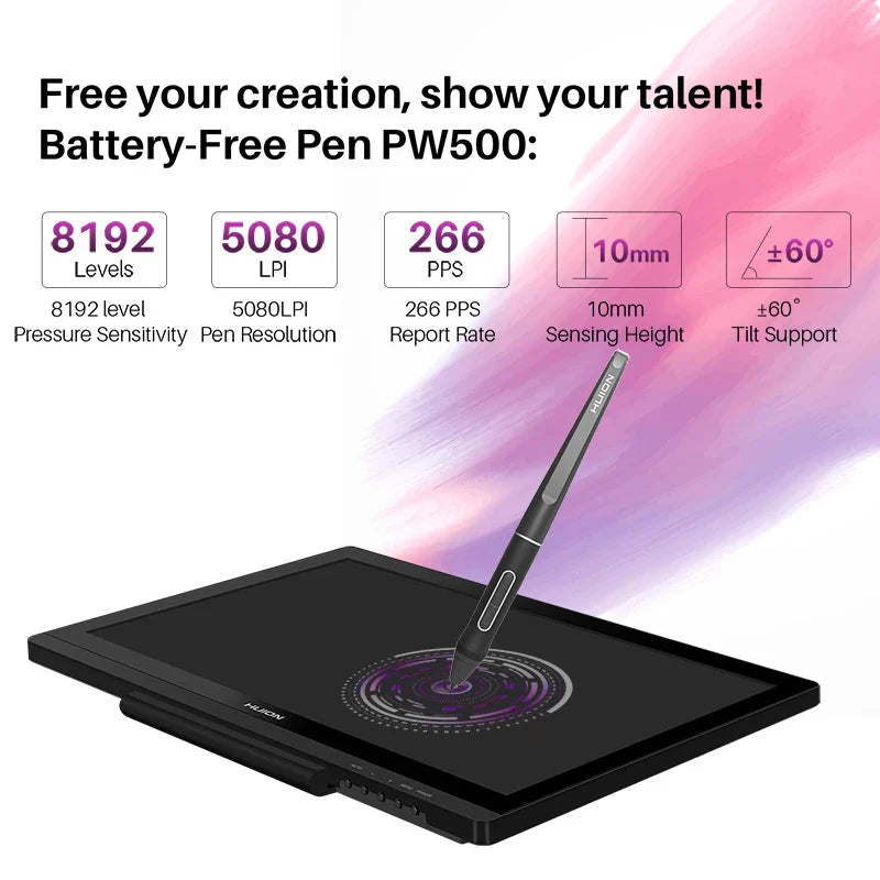 Huion Kamvas 20 Graphics Tablet 19.53 Inch Professional