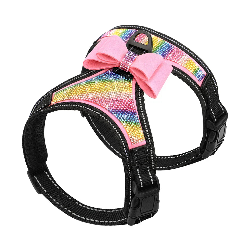 Reflective Dog Harness Nylon Pitbull Pug Small Medium