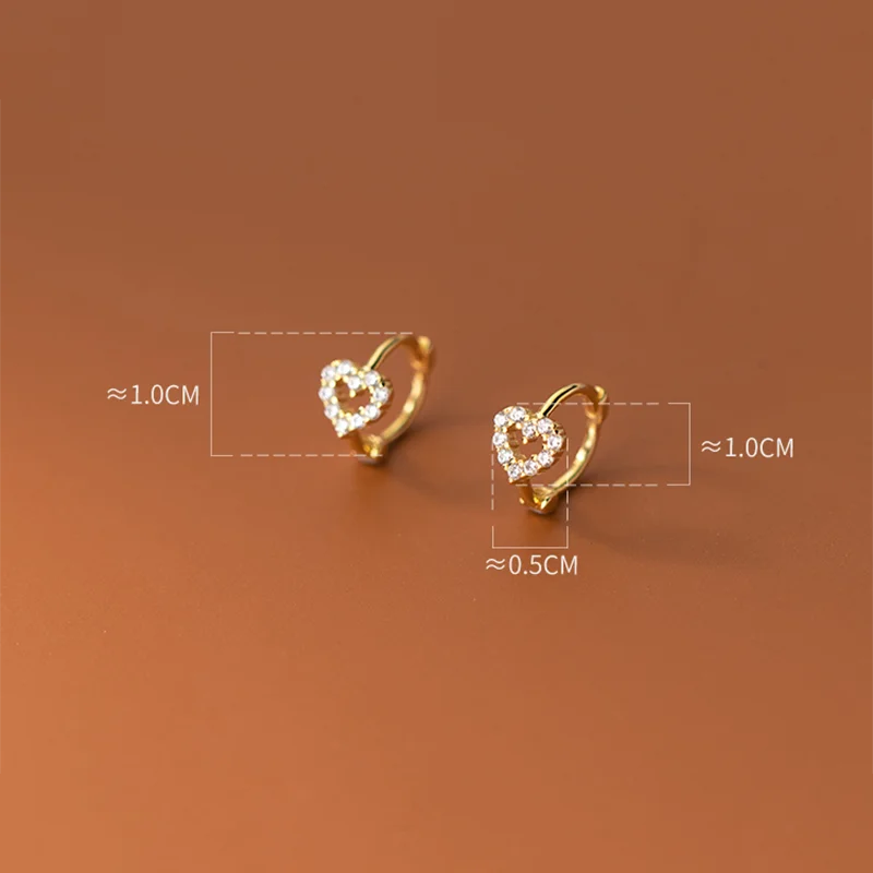 WOOZU 925 Sterling Silver INS Minimalism Sweet Love