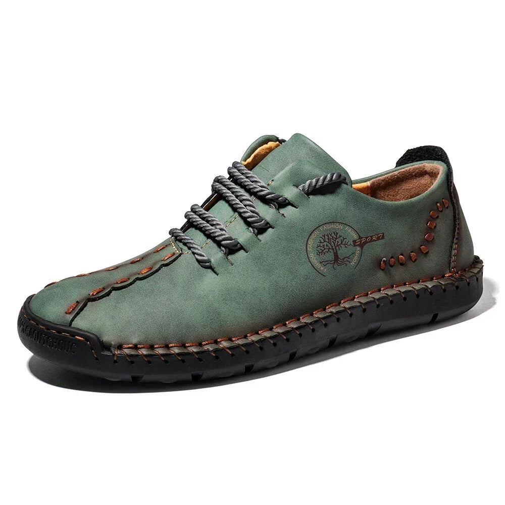 Handmade Leather Casual Men Shoes Design Sneakers Men