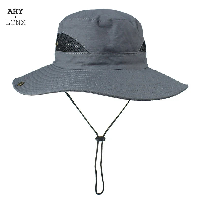 New Outdoor Men Hats Fishing Cap Solid Color