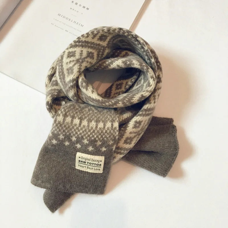 Winter Children Scarf Knitted Wool Scarf For Kids